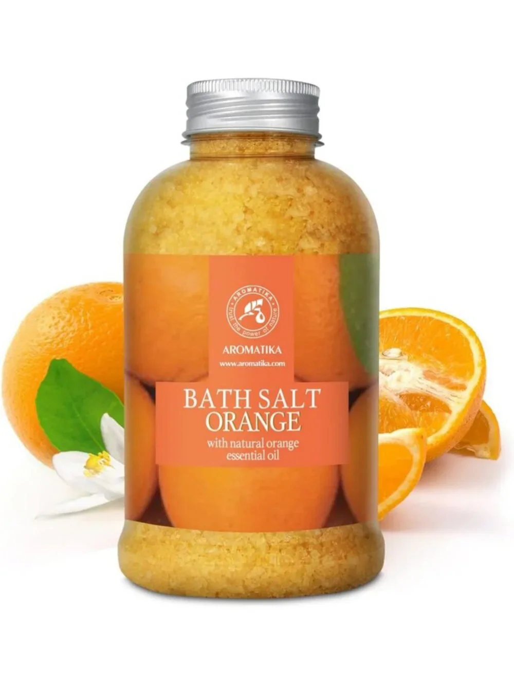 Revitalizing Orange Bath Salts with Natural Essential Oil - Spa & Wellness 21.16